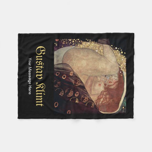 Custom Gustav Klimt Danae berühmtes Malgeschenk Fleecedecke (Vorderseite (Horizontal))
