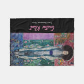 Custom Gustav Klimt Portrait Adele Bloch Bauer Fleecedecke (Vorderseite (Horizontal))