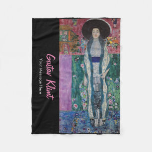 Custom Gustav Klimt Portrait Adele Bloch Bauer Fleecedecke