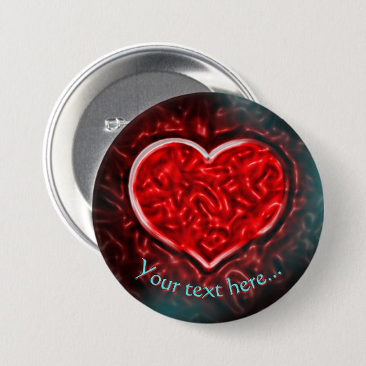 Custom Gutsy Heart Button (Vorne & Hinten)