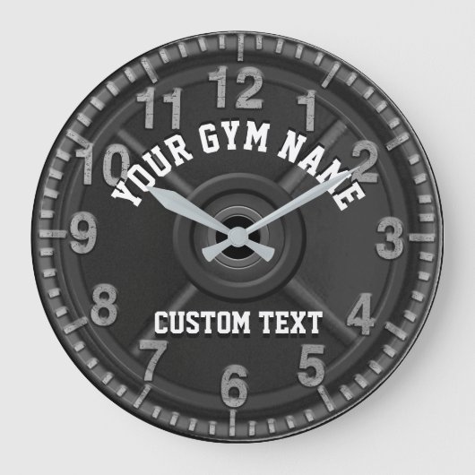 Custom Gym Clock Große Wanduhr (Vorderseite)