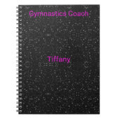 Custom Gymnastic Coach Notebook Notizblock (Vorderseite)