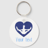 Custom Gymnastics Dance Cheer Schlüsselanhänger (Vorderseite)