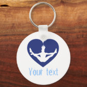 Custom Gymnastics Dance Cheer Schlüsselanhänger (Vorderseite)