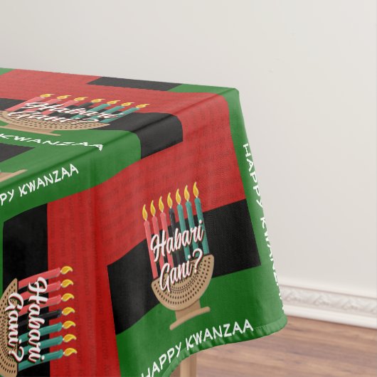 Custom HABARI GANI Kwanzaa Tischdecke (Beispiel)