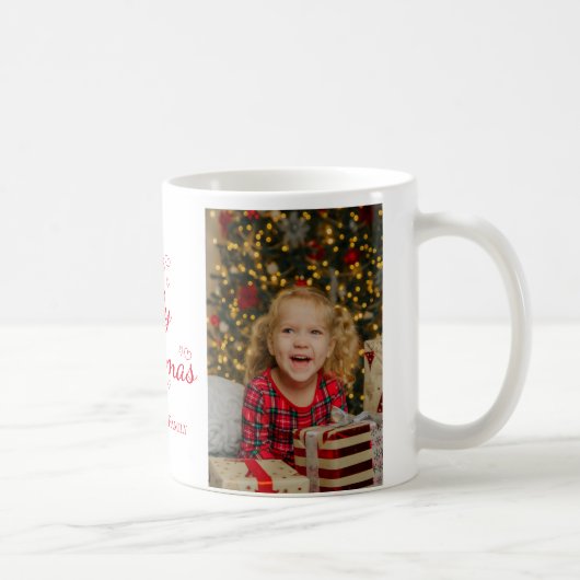 Custom haben ein Jolly Weihnachts-Foto Kaffeetasse (Rechts)