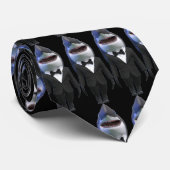 Custom Hai tuxedo klassische schwarze Sonnenbrille Krawatte (Gerollt)