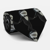 Custom Hai tuxedo klassische schwarze Sonnenbrille Krawatte (Gerollt)