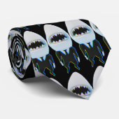 Custom Hai tuxedo klassische schwarze Sonnenbrille Krawatte (Gerollt)