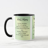 Custom Hail Mary Gebet-Tasse Tasse (Links)