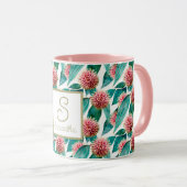 Custom Hakea Laurina Pincushion Blooms Tasse (VorderseiteRechts)