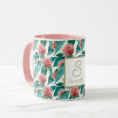 Custom Hakea Laurina Pincushion Blooms Tasse (Vorderseite Links)