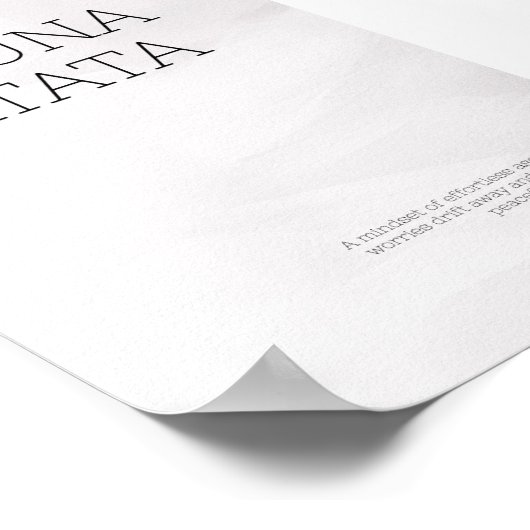 Custom Hakuna Matata Self-Liebe Wall Poster (Ecke)