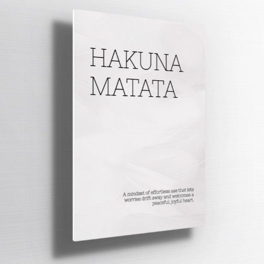 Custom Hakuna Matata Self-Liebe Wall Poster