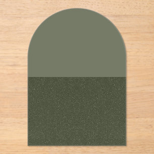 Custom Halb gesprenkelte Moos Arch Akryllische Auf Acryleinladungen