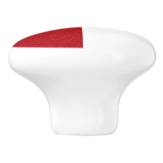 Custom Half Tomato Red Ceramic Pull Drawer Knob Keramikknauf (Seitenansicht)