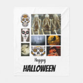 Custom Halloween 8 Foto Collage Fleecedecke (Vorderseite)