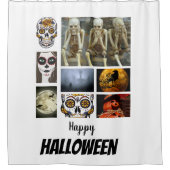 Custom Halloween 8 Photo Collage   Duschvorhang (Vorderseite)