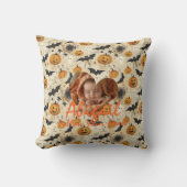 Custom Halloween Baby Foto Kissen mit Pumpkin (Vorderseite)