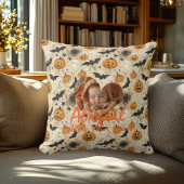 Custom Halloween Baby Foto Kissen mit Pumpkin