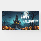 Custom Halloween Banner, Fright Night Goth Banner (Horizontal)
