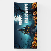 Custom Halloween Banner, Fright Night Goth Banner (Vertikal)
