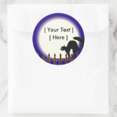 Custom Halloween Cat Stickers (Tasche)