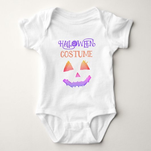 Custom HALLOWEEN COSTUME Funny Niedlich Baby Klein Baby Strampler (Vorderseite)