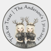 Custom Halloween Creepy Child Sticker (Vorderseite)