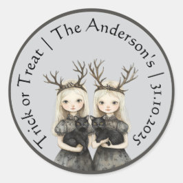 Custom Halloween Creepy Child Sticker