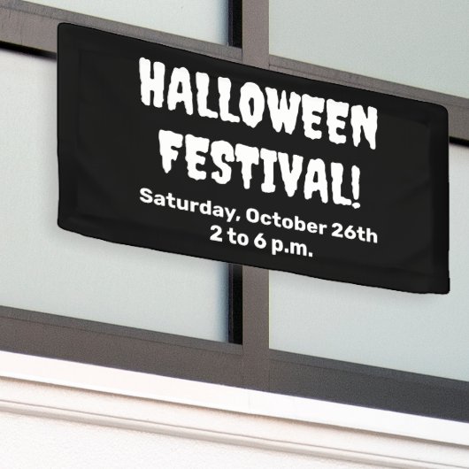Custom Halloween Festival Spooky Banner (Äußeres Gebäude)