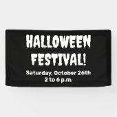 Custom Halloween Festival Spooky Banner (Horizontal)