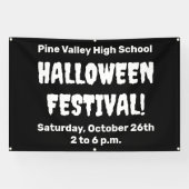 Custom Halloween Festival Spooky Banner (Horizontal)