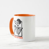 Custom Halloween Großmutter Skelett trinken Tasse (Vorderseite Links)