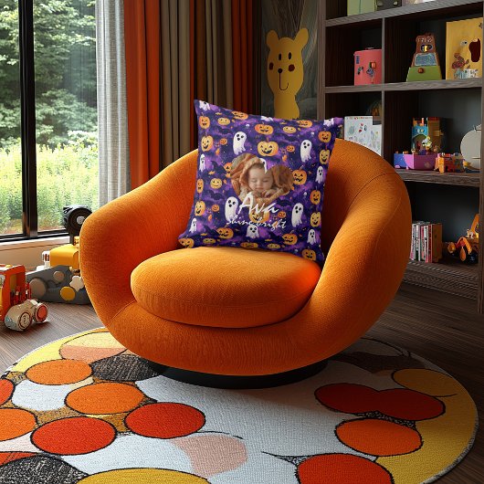 Custom Halloween Kissen mit Geistern und Pumpkins