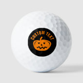 Custom Halloween Kürbiskopf Golf Ball Set Geschenk (Vorderseite)