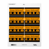 Custom Halloween Leckerei Bag Labels (Vorne)