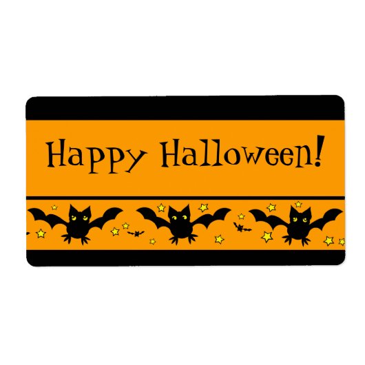 Custom Halloween Leckerei Bag Labels (Vorne)