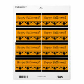 Custom Halloween Leckerei Bag Labels (Vorne)
