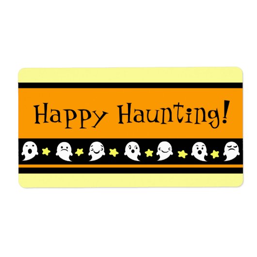 Custom Halloween Leckerei Bag Labels (Vorne)