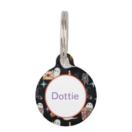 Custom Halloween Library Pet ID Tag Haustiermarke