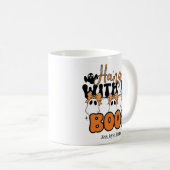 Custom Halloween Mama Hangin' mit meinen Boos Kaffeetasse (VorderseiteRechts)