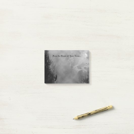 Custom Halloween mit Ravens Post it Notes Post-it Klebezettel (Auf Schreibtisch)