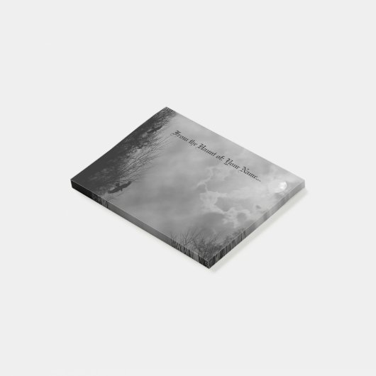 Custom Halloween mit Ravens Post it Notes Post-it Klebezettel (angewinkelt)