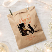 Custom Halloween Naughty oder Nice Gift Favor Bag Geschenktütchen (Ausgeschnitten)