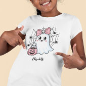 Custom Halloween Niedlich Ghost Girls Sweatshirt o T-Shirt