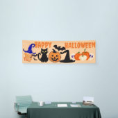 Custom Halloween-Party Banner, Black Cat Pumpkin Banner (Messeveranstaltung)