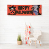 Custom Halloween-Party Banner, Uggg Skelton Party Banner (Insitu)