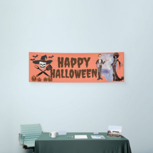 Custom Halloween-Party Banner, Uggg Skelton Party Banner