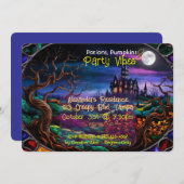 Custom Halloween-Party Einladen Spuk House Einladung (Vorne/Hinten)